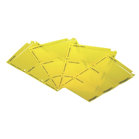 Macray MacRay 188 YELLOW Arrow Lock Identification Tags, 150 Pack - Yellow 188 YELLOW